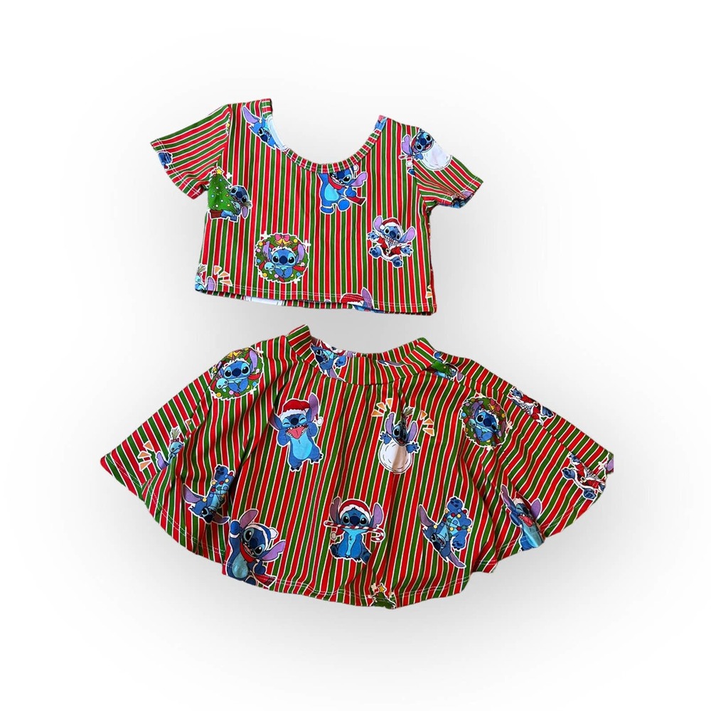 Kids Colorful Striped Matching Set - Picture 2 of 4